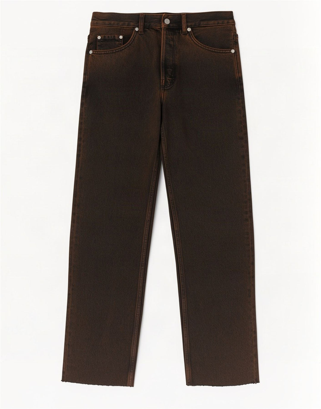 Cos Herre Mid Rise Straight Jeans W29 L28 Brun