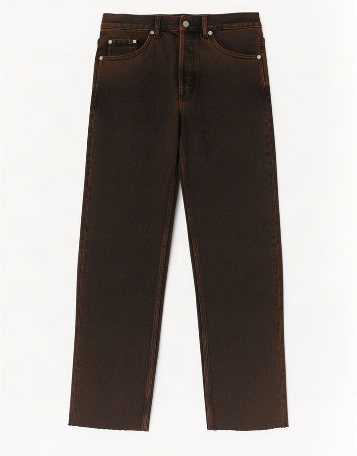 Cos Herre Mid Rise Straight Jeans W29 L28 Brun