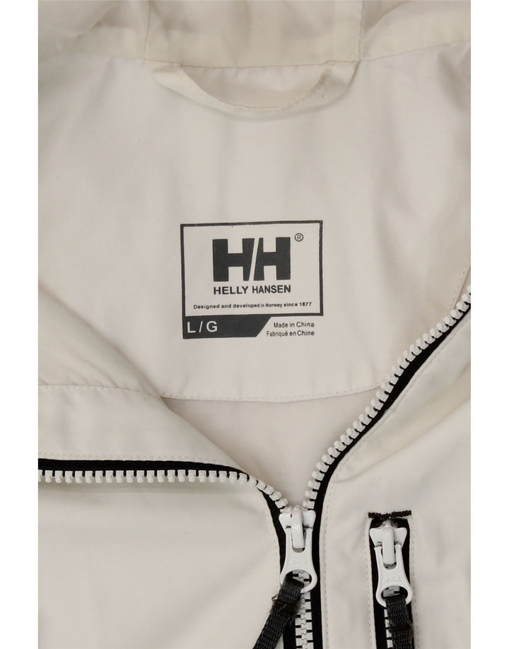 Helly Hansen Regnfrakke med hætte til kvinder UK 16 Large White