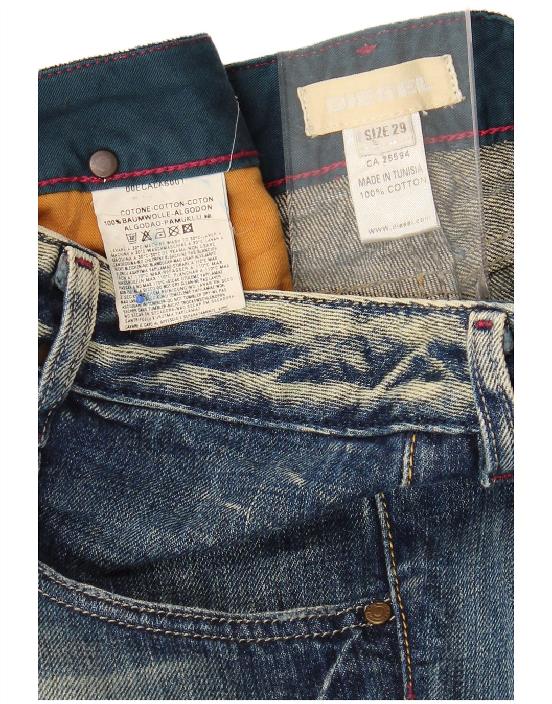 DIESEL Herre Denim Bermuda Shorts W29 Medium Blue Bomuld
