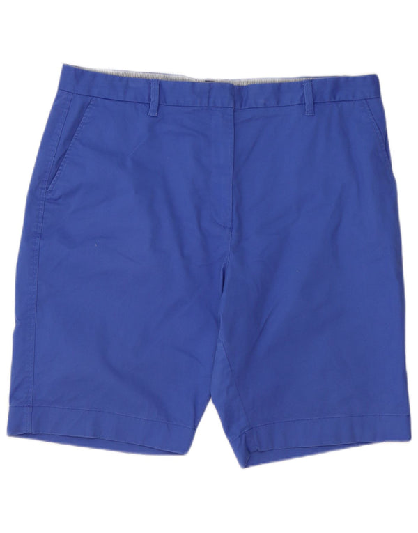 Marks & Spencer Chino Shorts til kvinder UK 20 2XL W40 Blå Bomuld