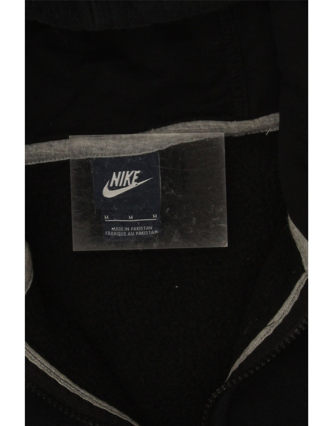 Nike hættetrøje med lynlås til mænd mellem sort bomuld