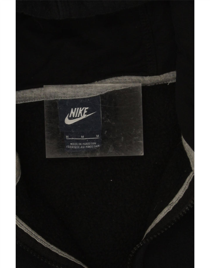 Nike hættetrøje med lynlås til mænd mellem sort bomuld