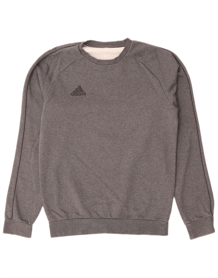 Adidas Sweatshirt til mænd, lille grå bomuld