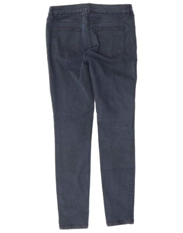 FET FACE Dame Skinny Jeans UK 10 Small W28 L28 Navy Blue