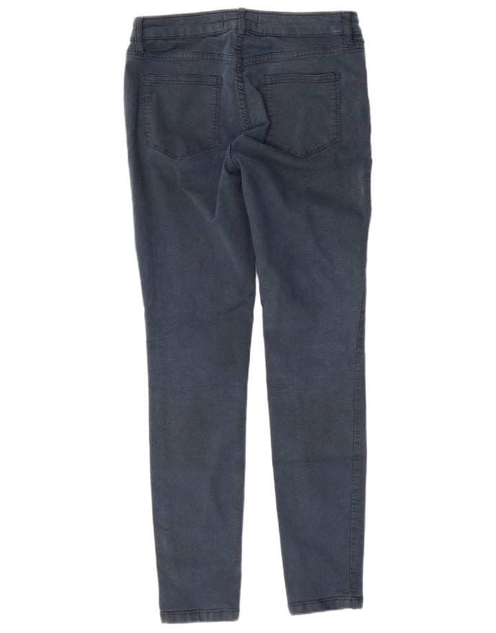 FET FACE Dame Skinny Jeans UK 10 Small W28 L28 Navy Blue