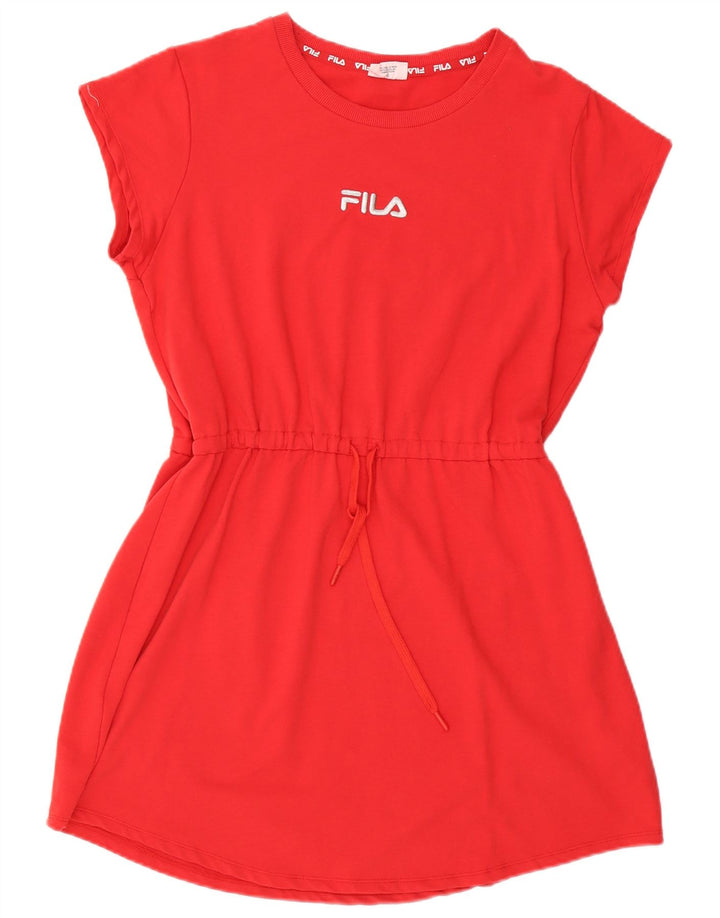 Fila Womens Graphic Basic Dress UK 18 XL Rød Bomuld
