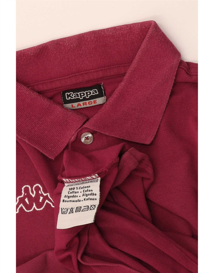 Kappa Polo Shirt til mænd Stor Bourgogne bomuld