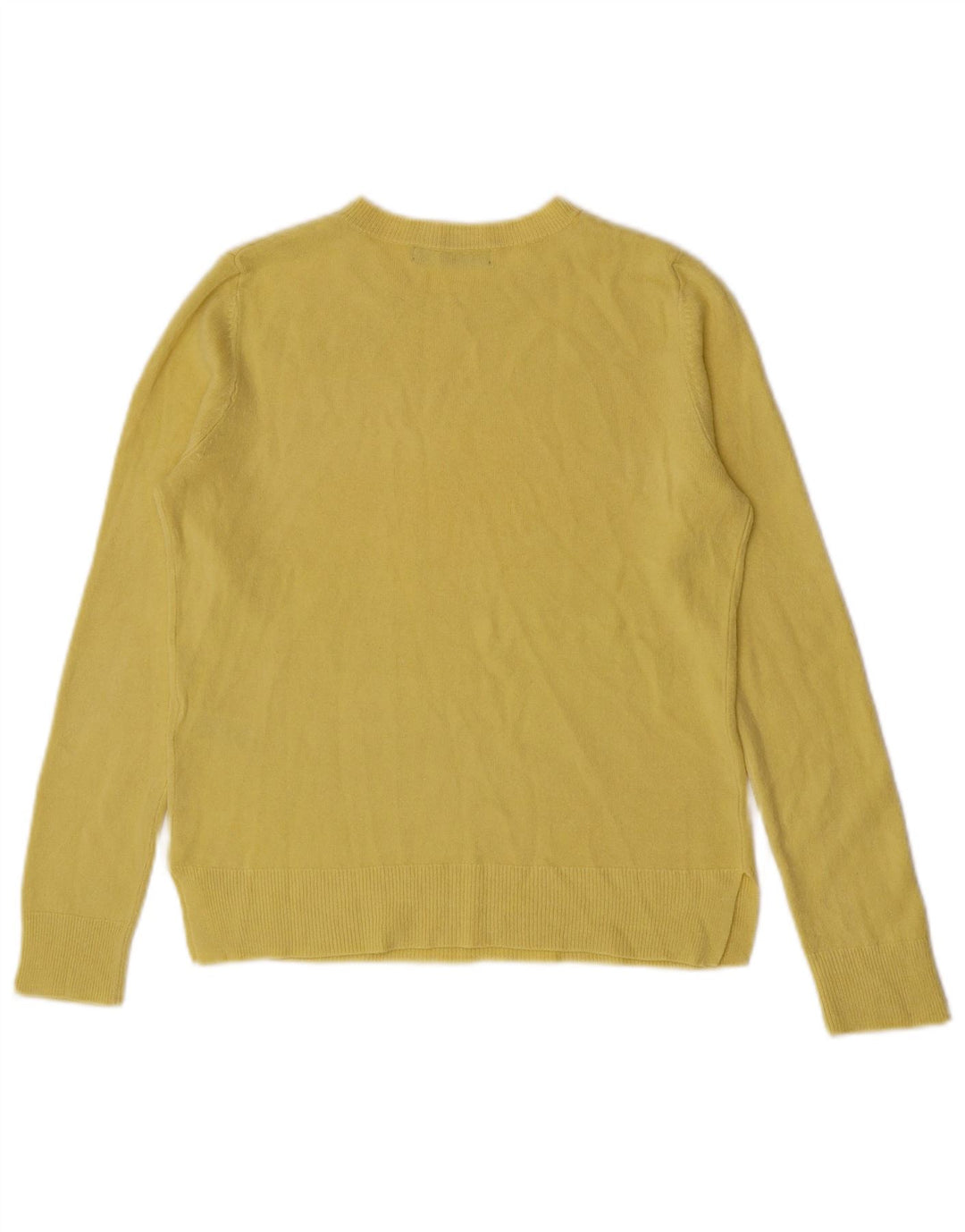 Marks & Spencer Dame sweater med rund hals DK 10 Lille gul akryl