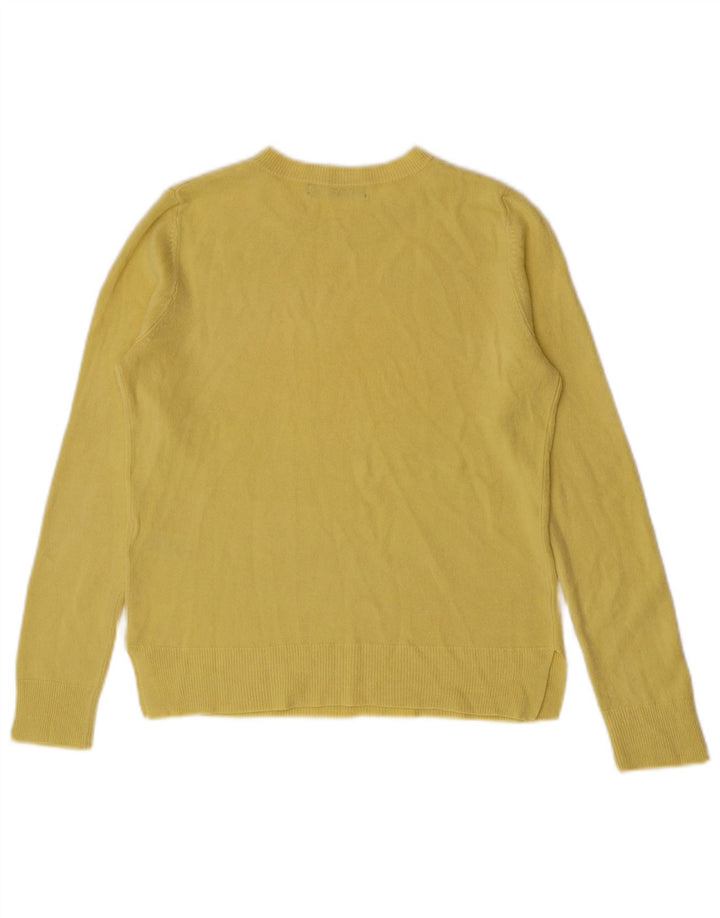 Marks & Spencer Dame sweater med rund hals DK 10 Lille gul akryl
