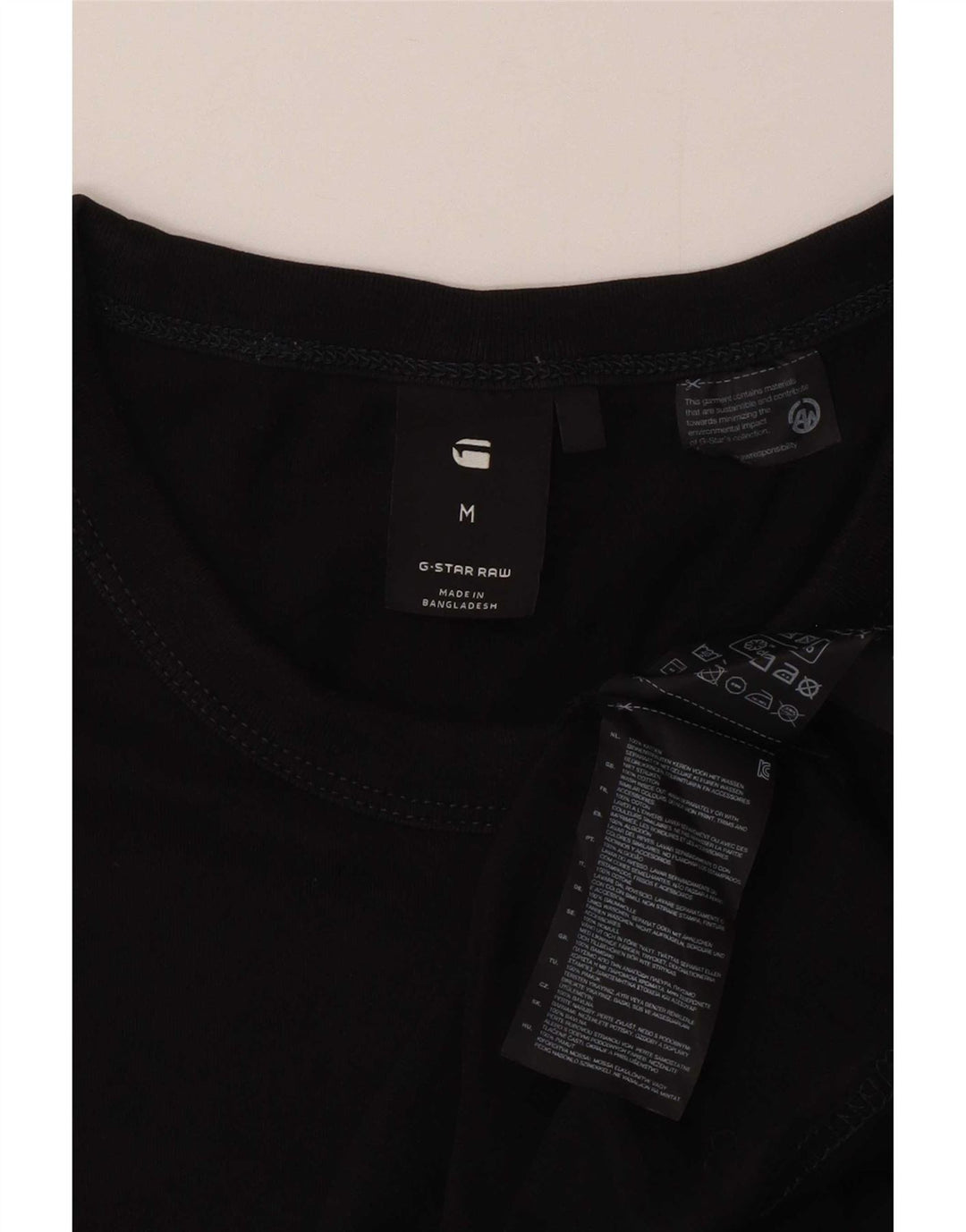 G-Star Herre Grafisk T-Shirt Top Medium Sort Bomuld