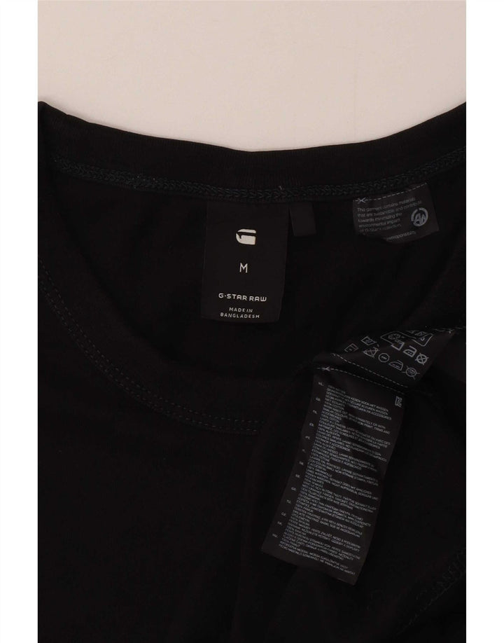G-Star Herre Grafisk T-Shirt Top Medium Sort Bomuld