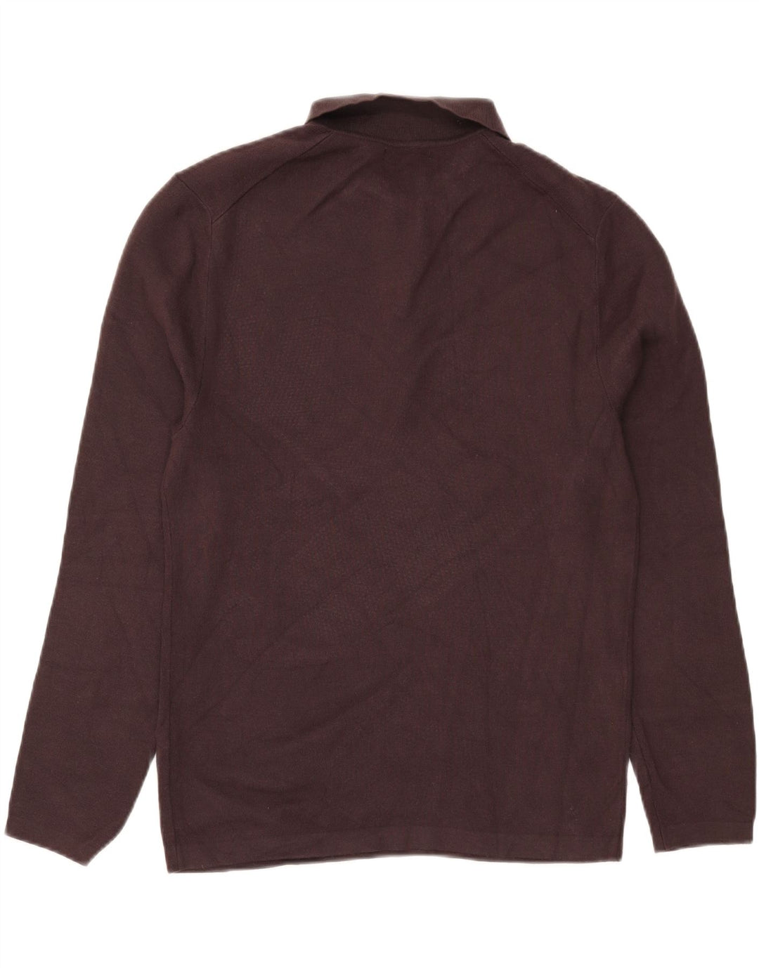 Zara Herre Polo Neck Jumper Sweater Stor Brun