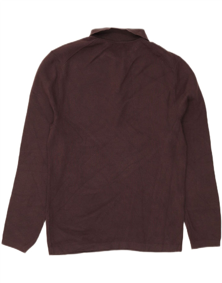 Zara Herre Polo Neck Jumper Sweater Stor Brun