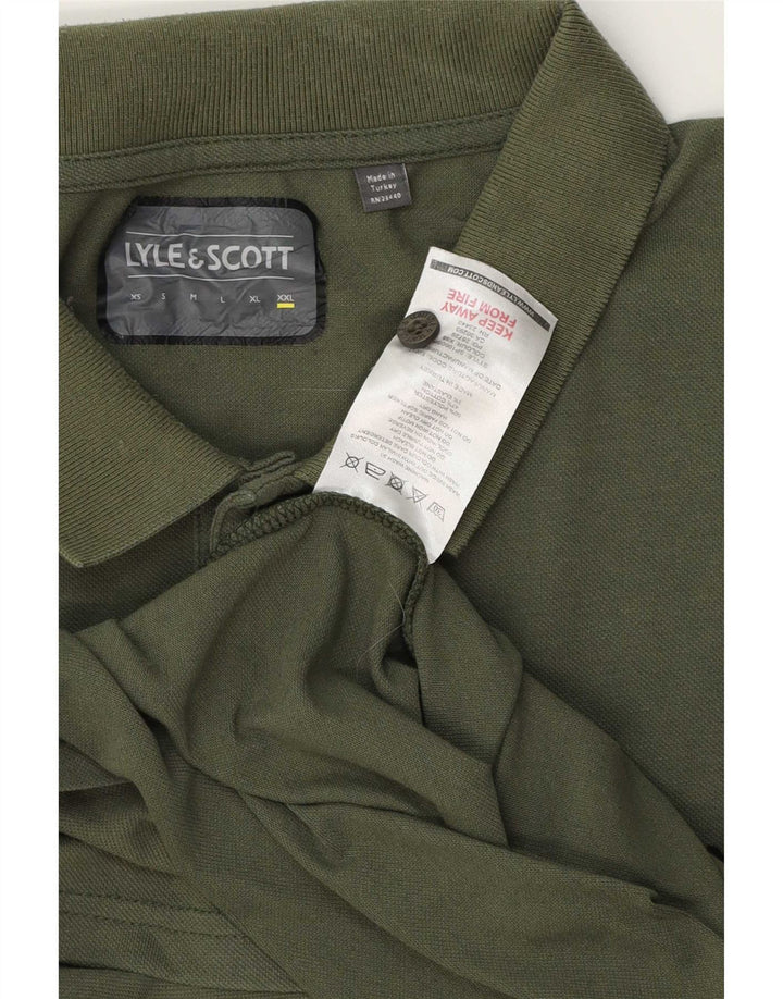 Lyle & Scott herre poloskjorte 2XL grøn bomuld