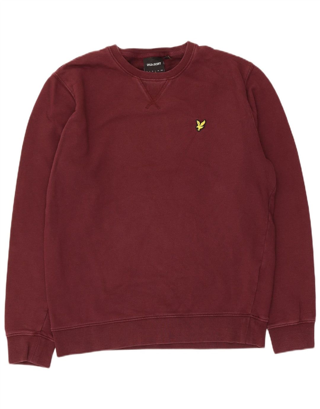 Lyle & Scott Sweatshirt til mænd, stor rødbrun bomuld