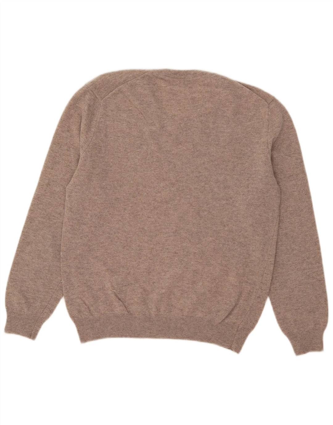 Benetton Herre V-hals sweater lille beige uld