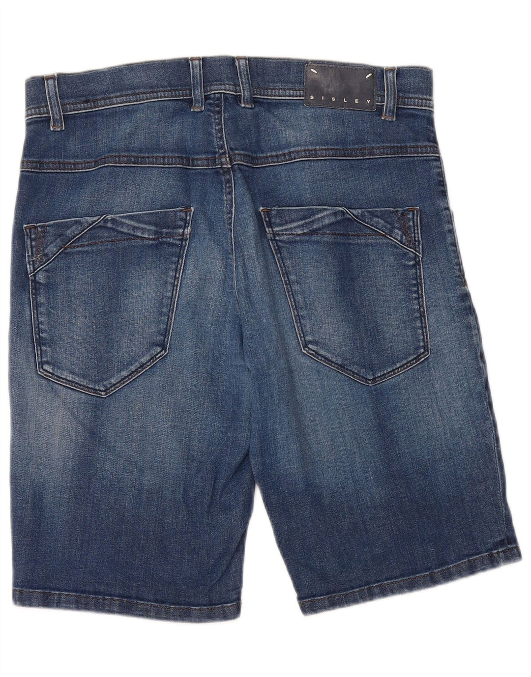 Sisley Herre Stockholm Slim Fit Denim Shorts W30 Medium Blue Bomuld
