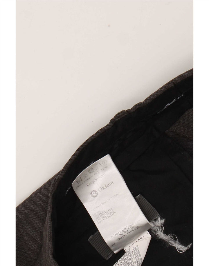 Marks & Spencer Straight Suit Bukser til mænd W30 L30 Grå uld