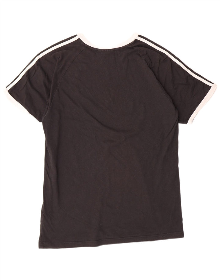 ADIDAS Herre T-Shirt Top Stor Sort Bomuld