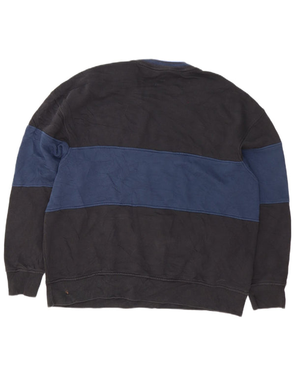 Levi's Herre Relaxed Fit Sweatshirt Jumper Large Navy Blue Colourblock