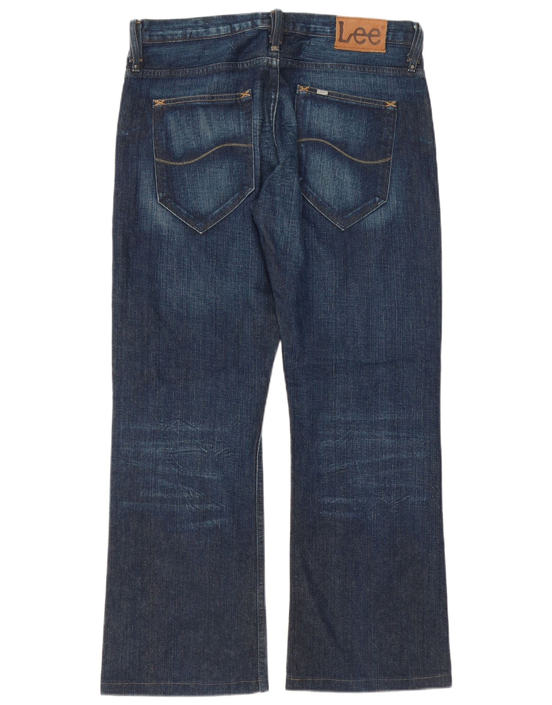 Lee Herre Clark Flared Jeans W34 L31 Marineblå Bomuld