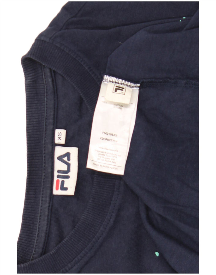 Fila Grafisk T-shirt til mænd XS Marineblå