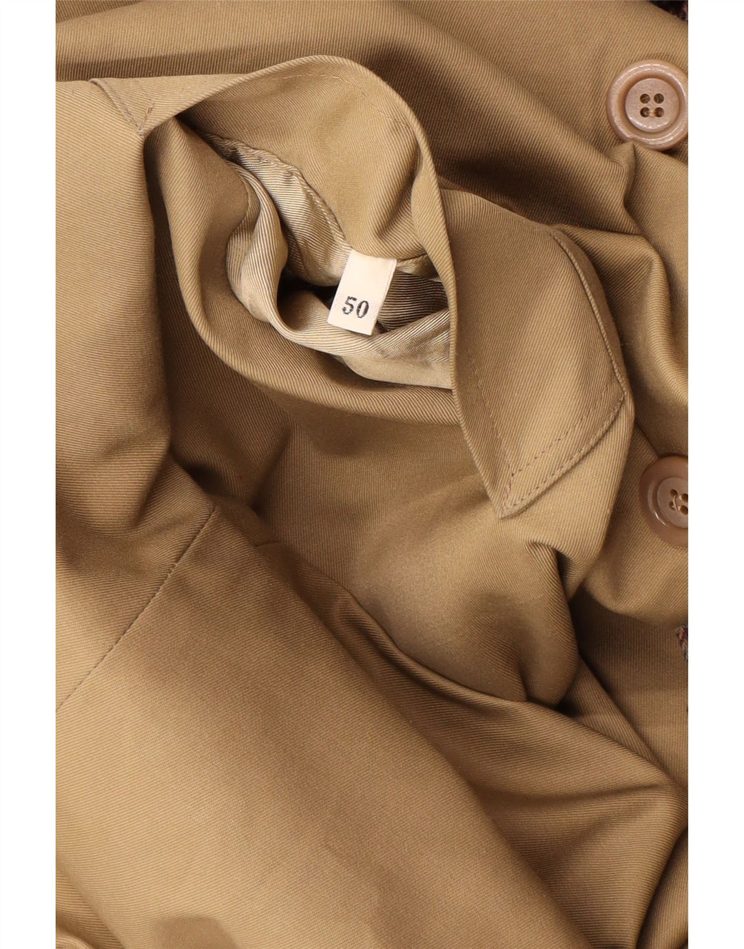Vintage vendbar overfrakke til kvinder IT 50 XL Beige