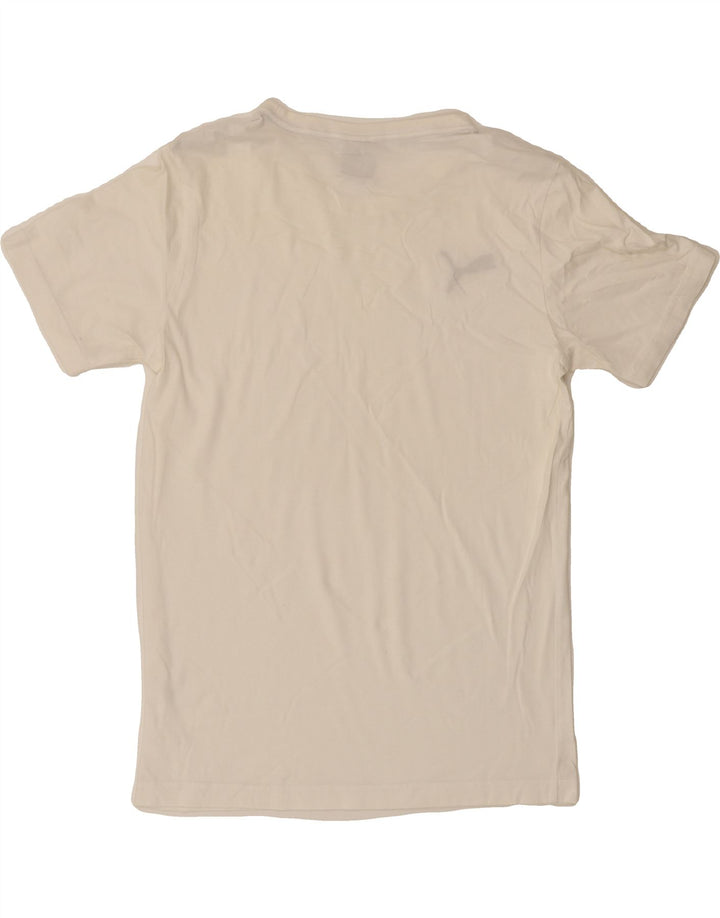 PUMA Mens T-Shirt Top Small White Vintage Puma and Second-Hand Puma from Messina Hembry 