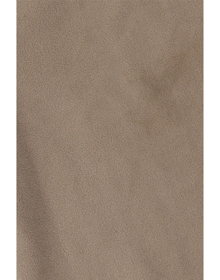 Weird Fish Herre Zip Neck Fleece Jumper Large Off White Polyester