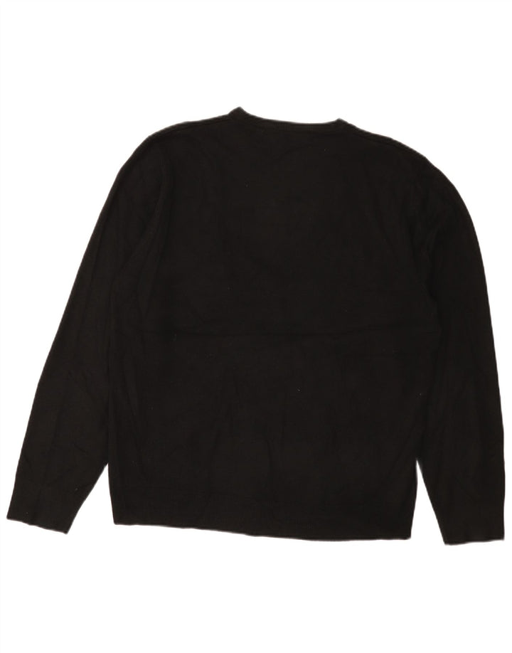 Marks & Spencer Dame Blue Harbor V-hals sweater UK 16 Large Black