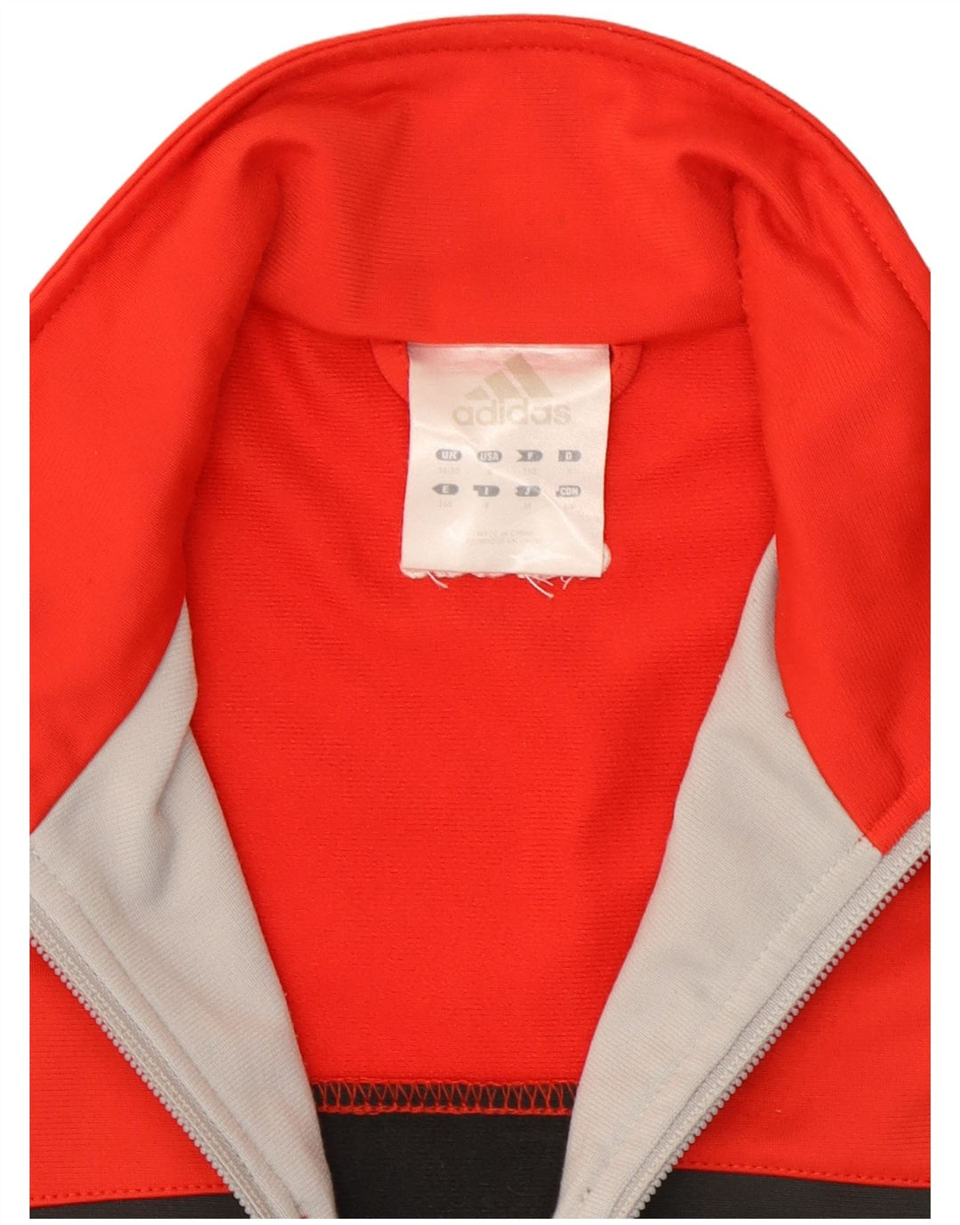 Adidas Træningsdragt til mænd Topjakke UK 36/38 Lille rød Colourblock Polyester