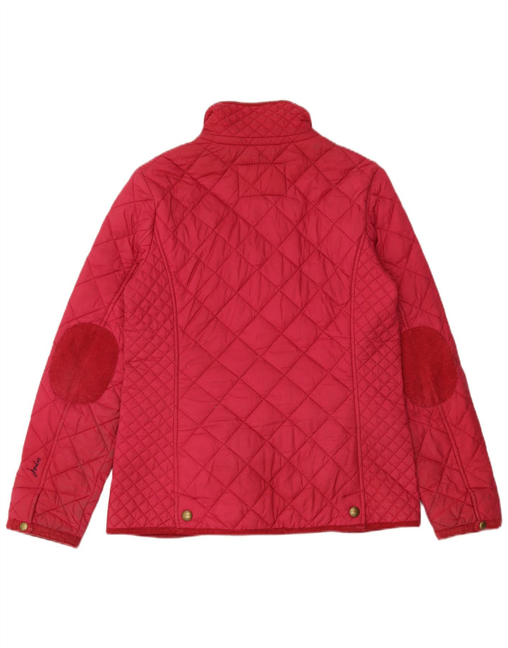 Joules Quiltet jakke til kvinder UK 12 Medium Pink Polyester