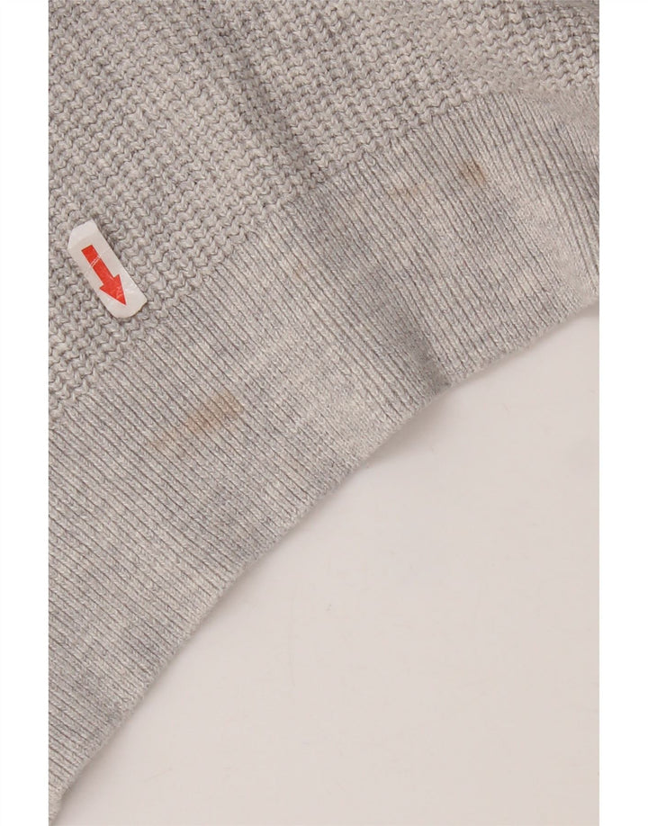 Superdry Herre sweater med rund hals, mellemgrå bomuld