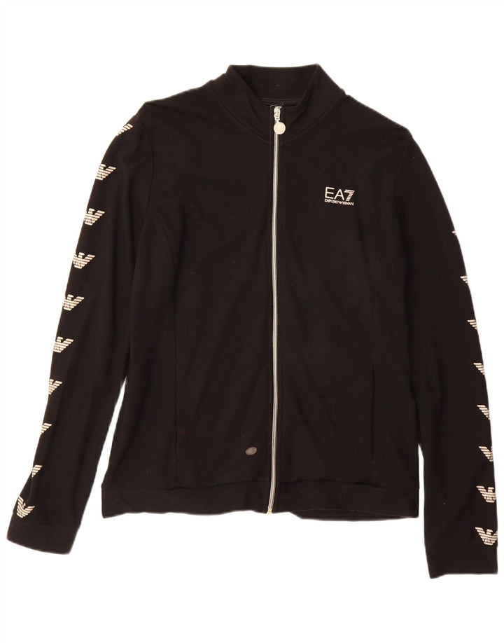 EMPORIO ARMANI Grafisk træningsdragt drengejakke 15-16 år XL Sort