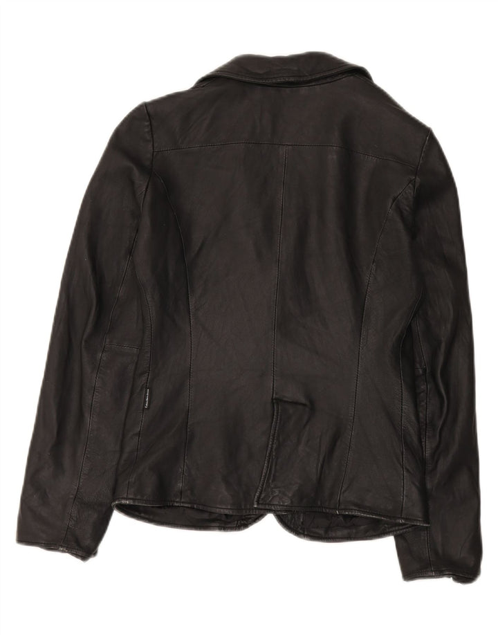 Calvin Klein Jeans Dame 1 Knap Blazer Jakke UK 10 Lille Sort