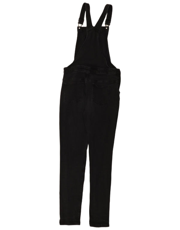 Marks & Spencer Girls Dungarees Jeans 14-15 år W30 L29 sort bomuld