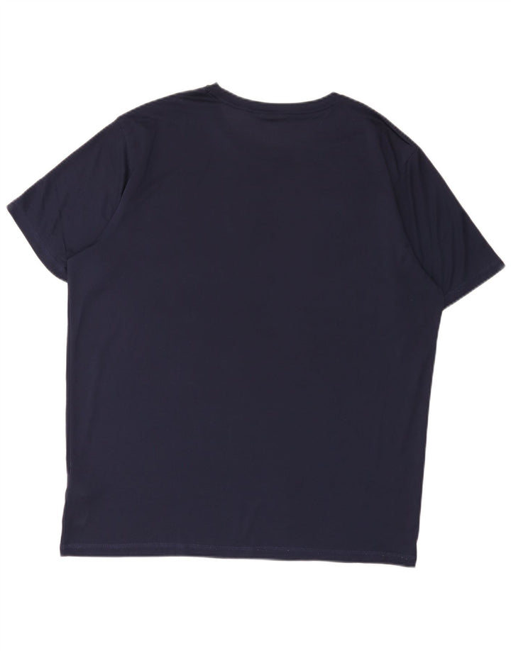 Puma Herre T-Shirt Top Stor Marineblå Polyester