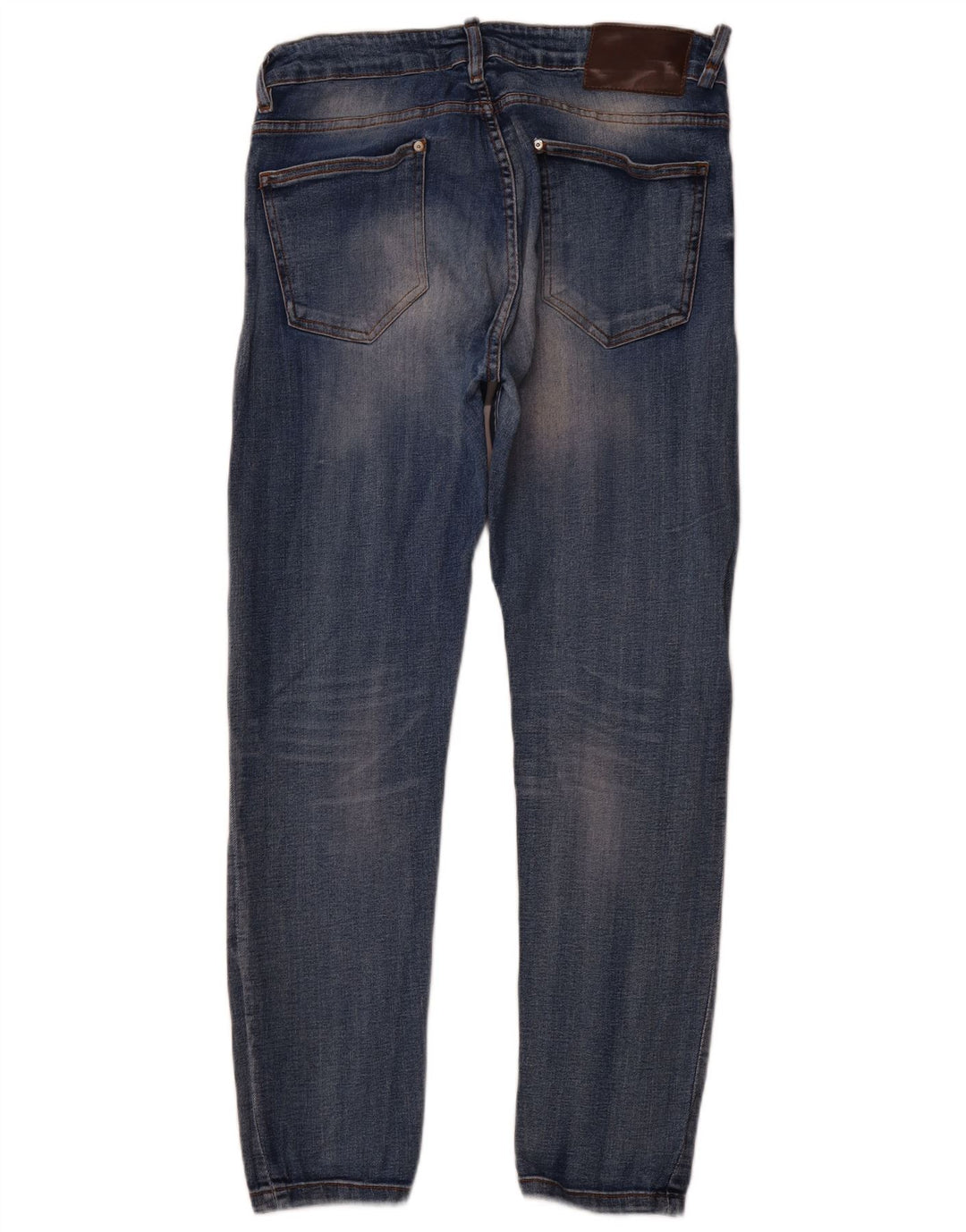 ZARA Herre Slim Jeans EU 44 Large W34 L29 Blå Bomuld
