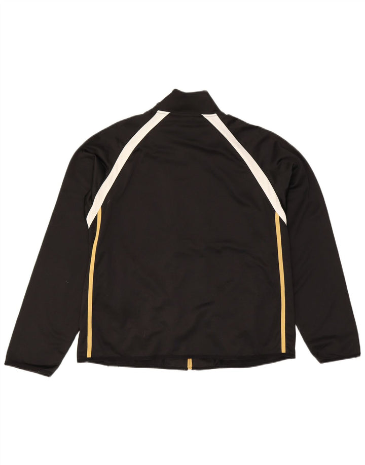 STARTER Mens Tracksuit Top Jacket Medium Black Colourblock Polyester