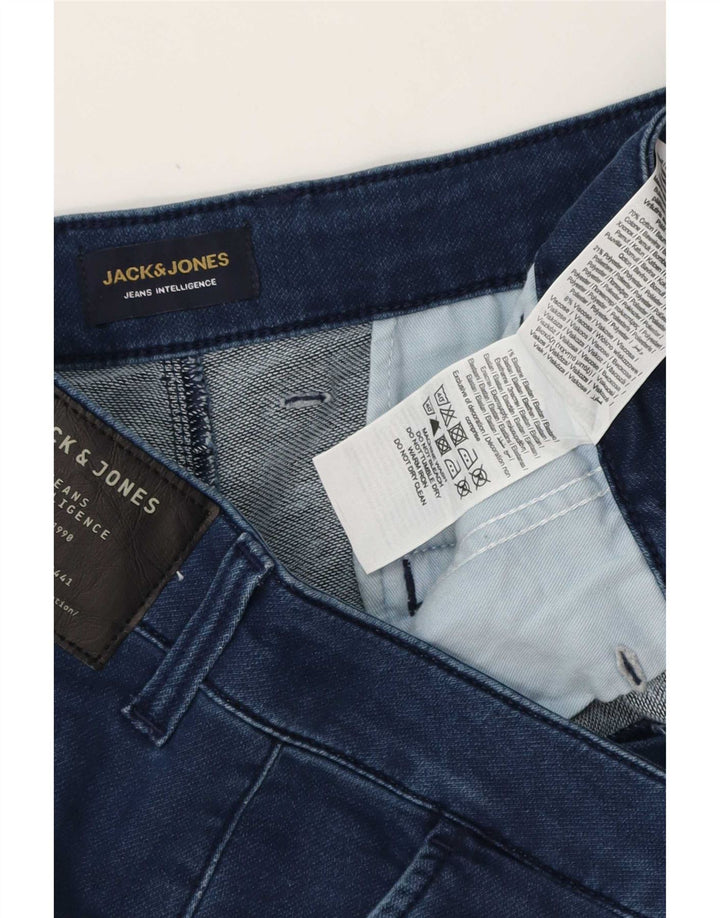 Jack & Jones Straight Jeans til mænd W34 L32 Blå Bomuld