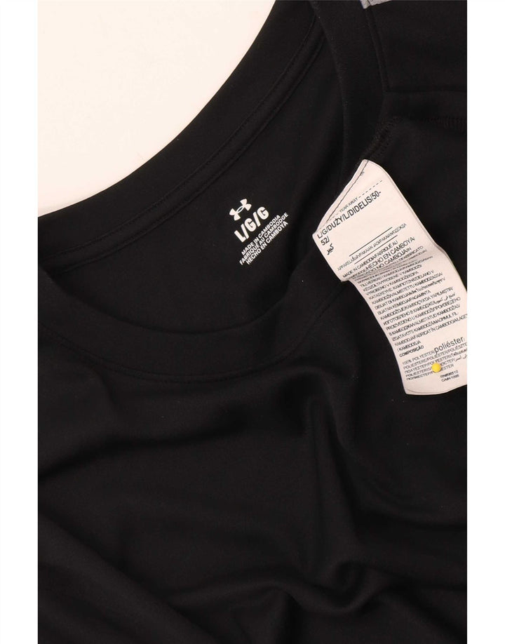 Under Armour Herre T-Shirt Top Stor Sort Colourblock Polyester