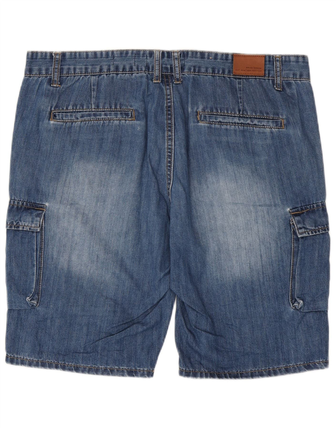 Brugi Herre Cargo Denim Shorts W36 Large Blue