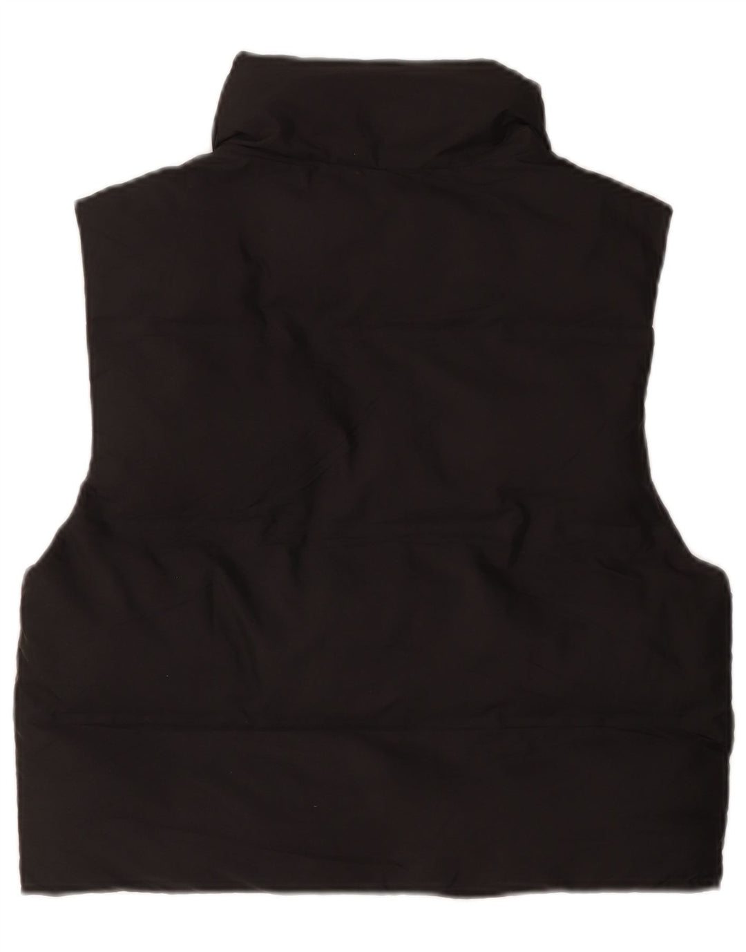 Zara Dame Oversized Polstret Gilet UK 6 XS Sort Polyester