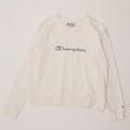 CHAMPION Womens Graphic Sweatshirt Jumper UK 14 Medium White Cotton Vintage Champion and Second-Hand Champion from Messina Hembry 