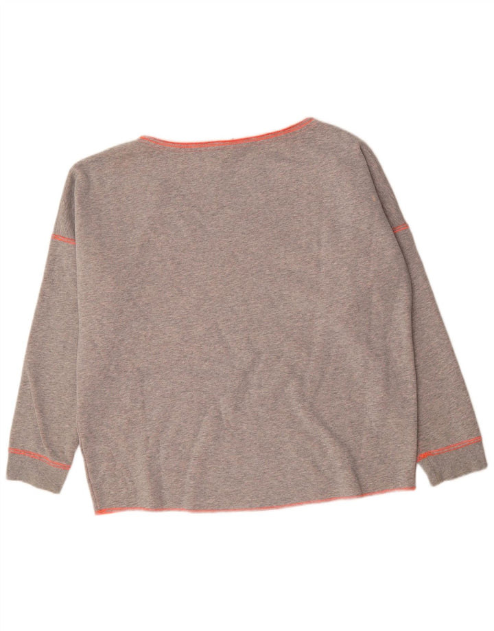 CHIEMSEE Womens Oversized Graphic Sweatshirt Jumper UK 18 XL Grey