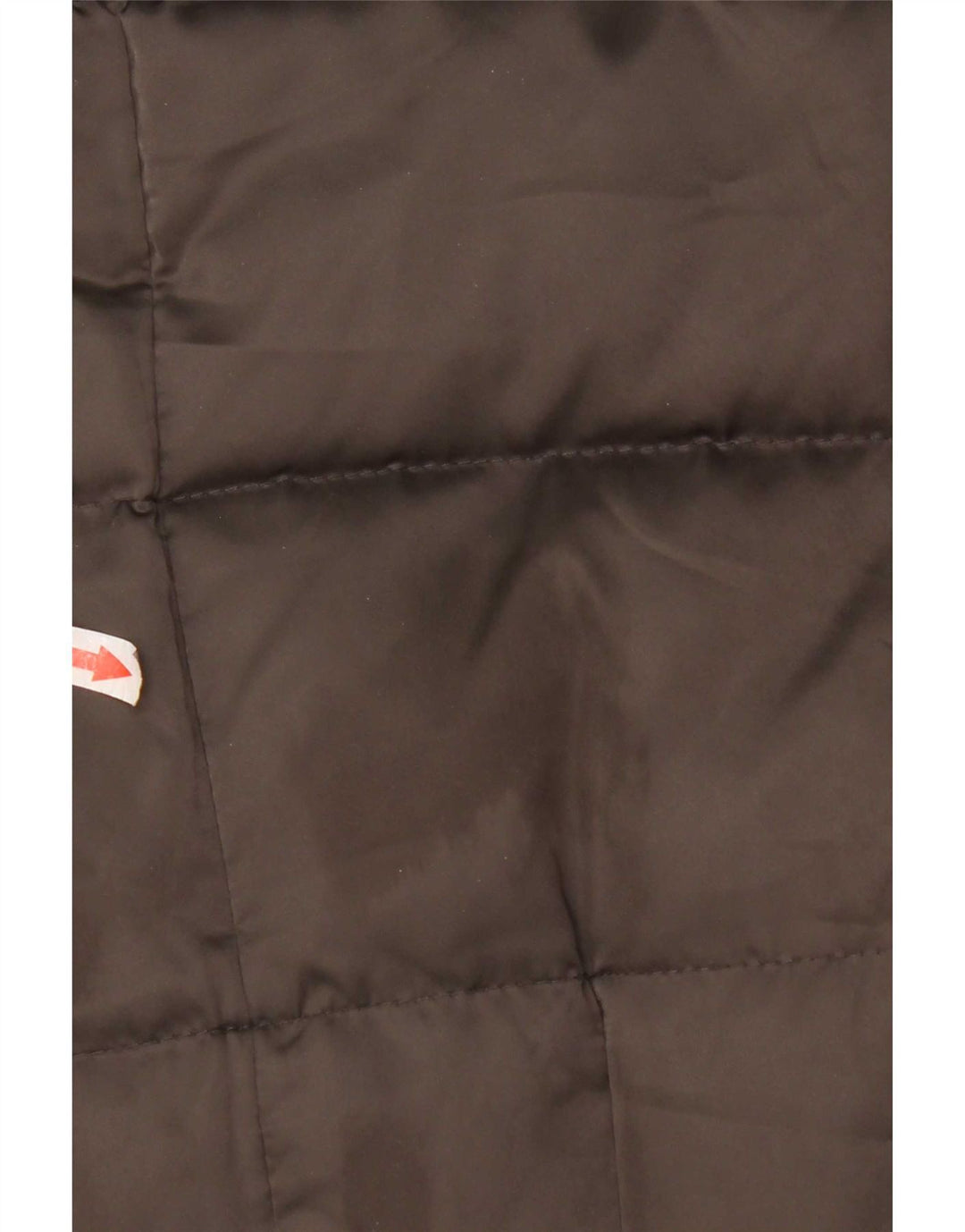 Zara Dame Hætte Polstret Frakke UK 12 Medium Brun Polyester