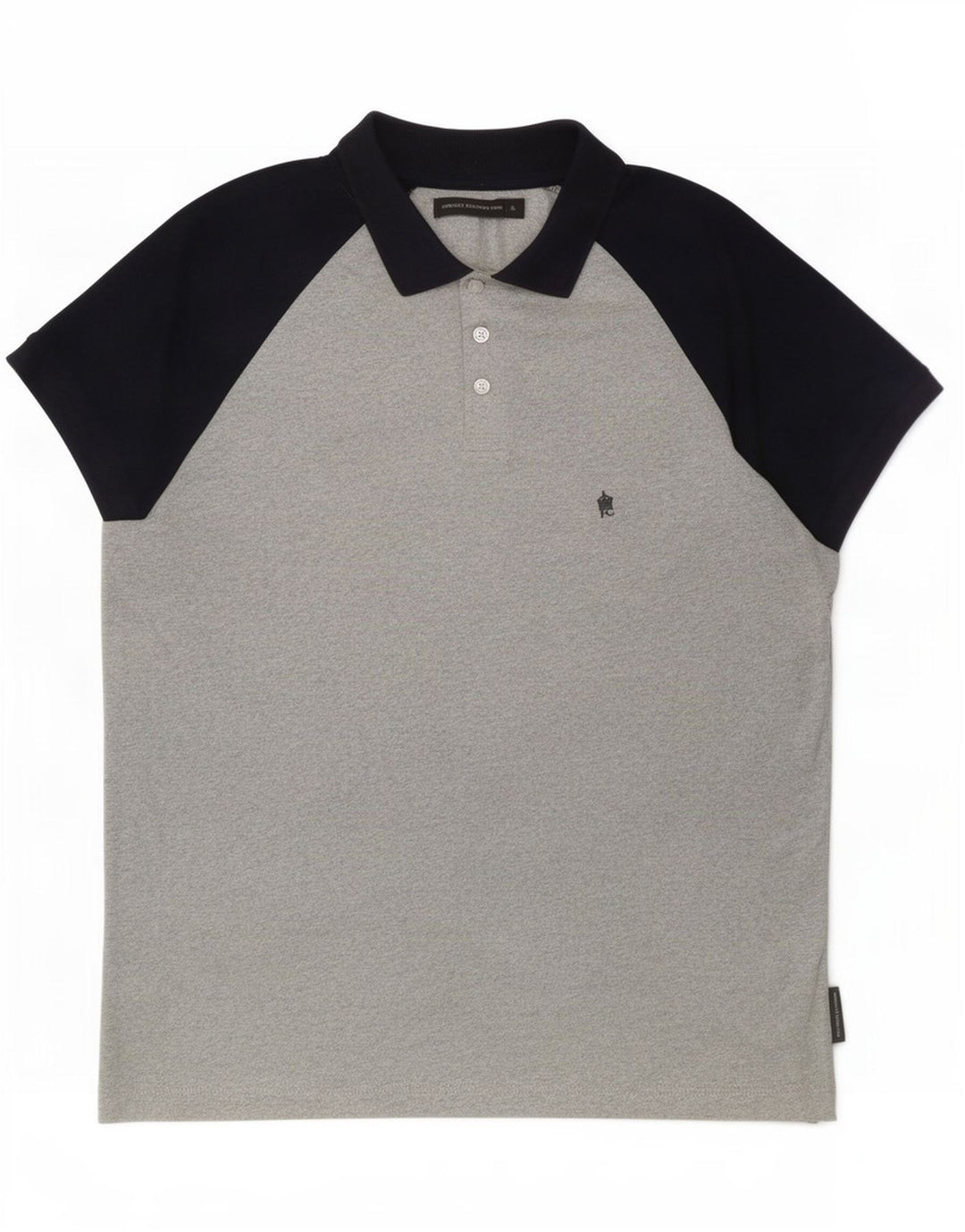 French Connection Herre poloshirt XL Grå Colourblock Polyester