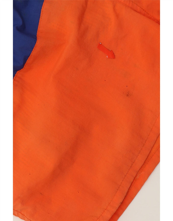 VINTAGE Mens Swimming Shorts Medium Orange Colourblock Polyester Vintage Vintage and Second-Hand Vintage from Messina Hembry 