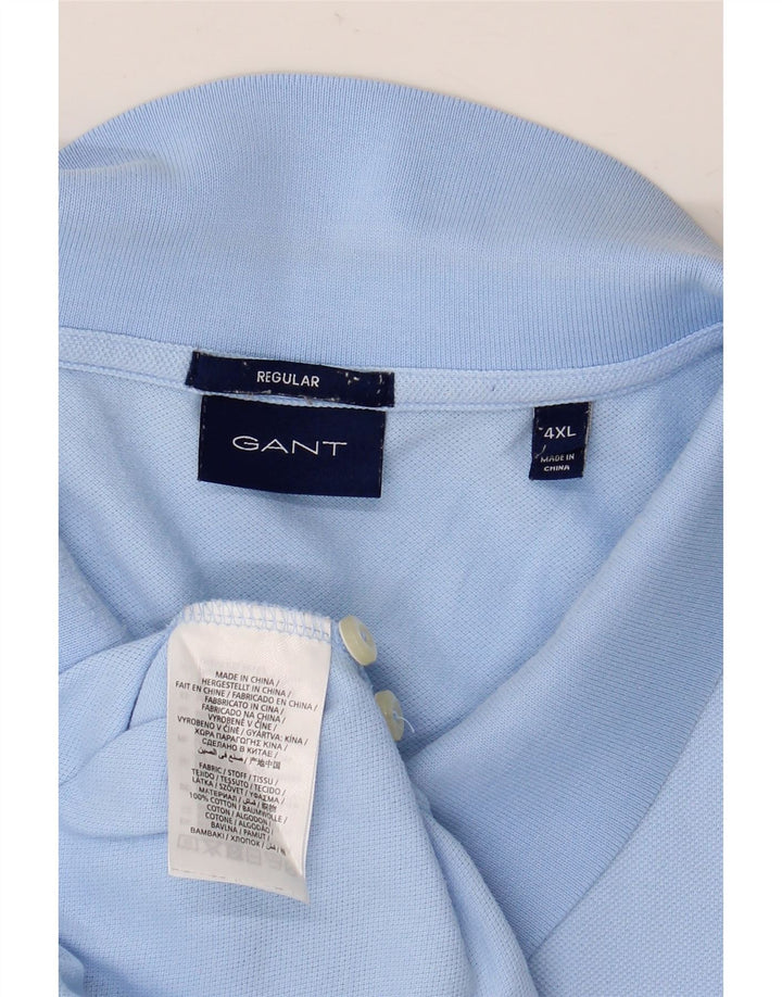 GANT Herre Regular Fit Polo Shirt 4XL Blå Bomuld